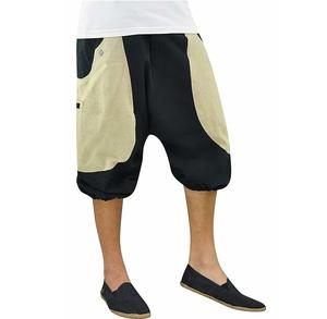 Shorts de sport en molleton respirant vintage, style hip-hop urbain, personnalisés pour homme, entrejambe bas, coton/polyester, vente en gros 2024 - Product Image 3