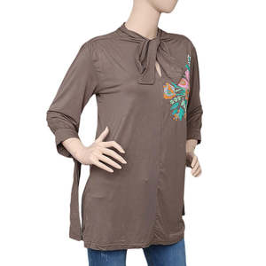 Top estampado para mujer - Beige - Product Image 1