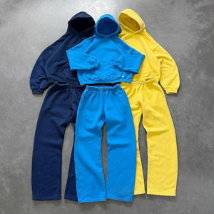 Fabricants de vêtements avec logo personnalisé Combinaisons de sport évasées vierges à empilement pour hommes Survêtements pour hommes - Product Image 1