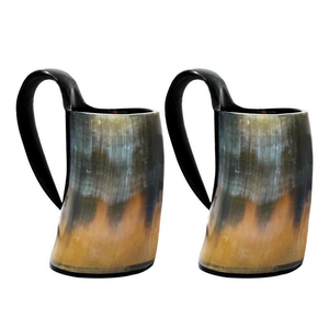 Taza de Cuerno de Crescent Crafts, Belleza Artesanal Hecha a Mano para la Elegancia Diaria por Tradebit - Product Image 1