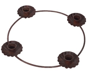 Portavelas Soporte de Metal Navidad Tubo de hierro Soporte decorativo para el hogar Fiesta de vacaciones Boda Decoración de Navidad - Product Image 3