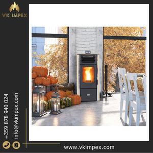 Estufa de pellets de diseño moderno de la mejor calidad Chaqueta de aire de hierro fundido de hierro de alta eficiencia de calefacción Villas Precio de mercado competitivo directo - Product Image 2