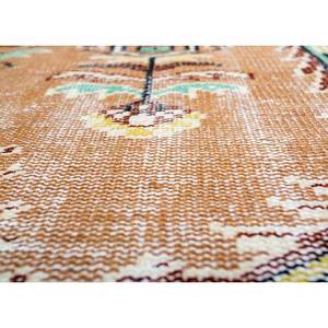 พรมขนสัตว์ทอมือลายเมดัลเลียนสีแดงและสีส้มขนาดใหญ่สไตล์วินเทจสำหรับห้องนั่งเล่นหรือทางเดินในบ้าน-Pae-3297 - Product Image 3