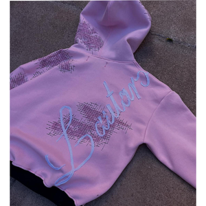 Sweat à capuche zippé avec broderie vintage poids lourd personnalisé Ensemble pantalons de survêtement et sweat à capuche en éponge française 100% coton de haute qualité. - Product Image 3