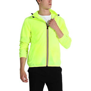 Chaqueta para correr de secado rápido para hombre, ligera, transpirable, estampada personalizable, cortavientos de manga larga para actividades al aire libre Plus - Product Image 3