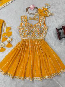 ชุดแต่งกาย kediya-lehenga กับ dupatta ในชุดออกแบบใหม่ kediya lehenga - Product Image 4