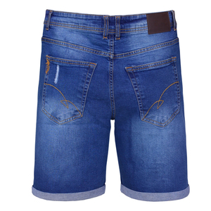 Denim 100% coton pour hommes, écologique, décontracté, robuste, taille moyenne, relax, taille droite, style vieilli avec logo personnalisé - Product Image 2
