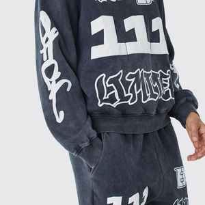 Chándal de serigrafía para hombre de talla XXL hecho a medida conjunto de invierno de talla grande con logotipo personalizado para uso en exteriores con servicio OEM - Product Image 5