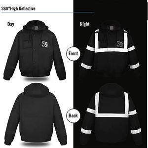 ¡Novedad de 2025! Chaqueta DE SEGURIDAD reflectante para hombre, ropa de trabajo impermeable de invierno con tela de lona de último diseño - Product Image 5