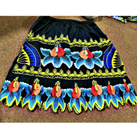 Faldas largas informales de alta calidad, nuevo estilo, ropa de Isleño hawaiano, falda con estampado Floral para la playa, bordado personalizado