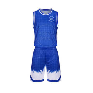 Uniformes de basket-ball personnalisés pour hommes Ensemble de vêtements de sport d'été de grande taille, respirant, imprimé par sublimation de haute qualité - Product Image 1