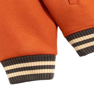 Vente en gros de vestes personnalisées en chenille brodées pour hommes Bomber à manches en laine Vestes d'université Letterman Baseball Décoration à boutons - Product Image 6