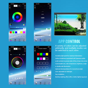 LED Aquariumverlichting Gradiënt Lichtgevende Achtergrondplaat met Acryl Visbakverlichting Kleurrijke LED Kleur - Product Image 2