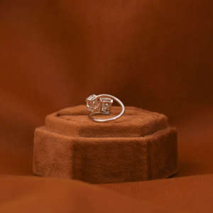 Anillo CVD de diamante cultivado en laboratorio de corte radiante de 2 unidades para mujer 4,30 TCW 14KT anillo de propuesta de oro blanco sólido con certificado IGI - Product Image 4