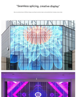 Écran publicitaire numérique LED pliable sur pied P1.86 pour intérieur, P1.25, P1.53, P2, GOB, COB, affichage vidéo