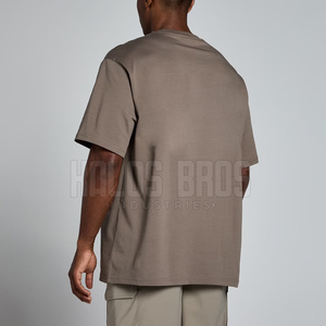 Camiseta extragrande de algodón 100% para hombre, ropa ajustada duradera y cómoda con tejido de punto - Product Image 2