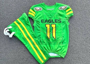 Uniforme de Fútbol Americano 100% Poliéster, Manga Corta, Transpirable, Tallas Grandes, Alta Calidad, Personalizable, Precio Bajo al por Mayor - Product Image 6