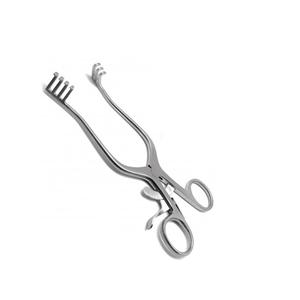 Rétracteur manuel auto-retenant Weitlaner en acier inoxydable, 3x4 pointes, pointe aiguë, longueur 13 cm, tailles assorties, instruments chirurgicaux - Product Image 1