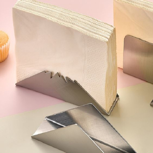 Napkin Holder Rose Gold Plated Metal Tissue Holder for Hotel Restaurant Suppliers Tissue Stand to Hold Napkins at <b>Cheapest</b> Price - Product Image 5
