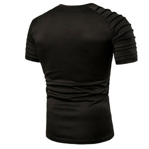 Vente en gros tendance 100% coton T-Shirt décontracté pour hommes meilleure qualité avec OEM grande taille respirant col rond manches courtes motif solide - Product Image 4