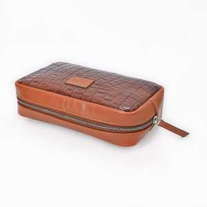 กระเป๋าใส่เครื่องสำอาง GangesGrain Cognac หนังลายจระเข้ น้ำหนัก 0.0 กรัม - Product Image 2