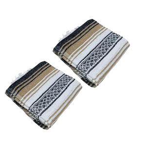 Manta ecológica Natural Falsa, manta tejida de estilo mexicano para el hogar y los viajes, tamaño de mano conveniente - Product Image 4