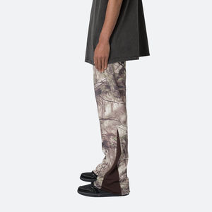 Pantalons de survêtement personnalisés en coton pour hommes Pantalons évasés vierges de haute qualité Pantalons de survêtement streetwear empilés - Product Image 4