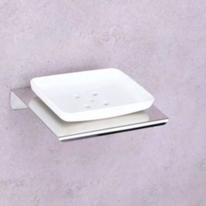 MISHWA Jabonera de Acero Inoxidable, Organizador de Baño, Montado EN LA Pared, Colección Acrílica Premium, OEM, a Granel, - Product Image 1