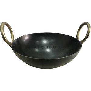 Kadai de aluminio metálico resistente hecho de superficie duradera ideal para freír y freír en cocinas domésticas - Product Image 4