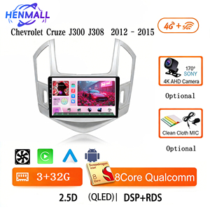 Radio de Auto con Reproductor de DVD, Android, GPS, WIFI, Pantalla IPS de 9 Pulgadas y Qualcomm Snapdragon 9 para Chevrolet Cruze J300 J308 2012-2015 - Product Image 4