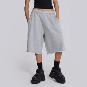 NeverStatic 2025 Ensemble d'été pour hommes Jogger Polyester Motif imprimé Ourlet effiloché High Street Style America Trendy Bermuda Shorts - Product Image 6