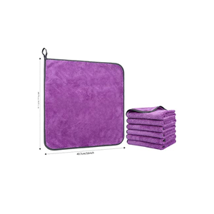 Prix d'usine en gros Couleurs personnalisées Serviettes de nettoyage de voiture en microfibre à séchage rapide Motif de rouleau de coton doux de qualité supérieure - Product Image 1