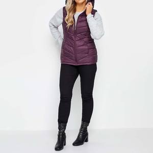 <b>Top</b> Quality Custom Logo Winter <b>Women</b> Sleeveless Puffer Gilet <b>Vest</b> Slim Fit Quilted High Neck Windproof Breathable - Product Image 1