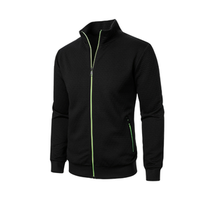 แจ็กเก็ตมีฮู้ดผ้าแจ็คการ์ดลำลองสำหรับผู้ชายเหมาะสำหรับฤดูใบไม้ร่วงและฤดูหนาว - Product Image 3