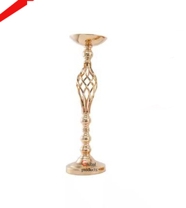 Candelero de acero inoxidable de metal con acabado plateado de alta calidad 2025 para restaurante y bar de hotel - Product Image 3