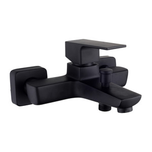 Serie Elegante Gruppo Vasca Monocomando Nero Opaco - Product Image 1