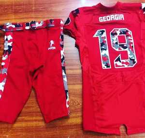 Uniforme de fútbol americano juvenil bordado, Jersey de diseño personalizado, sudaderas con capucha, uniformes de fútbol, 7v7, bolsa de lona - Product Image 3