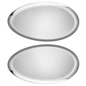 Grand plateau de service décoratif en acier inoxydable adapté au divertissement des invités avec un mélange de forme et de fonction - Product Image 5