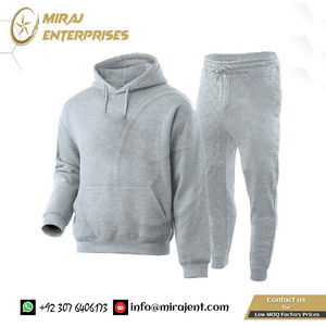 ชุดเสื้อผ้าสองชิ้นสำหรับผู้ชายและกางเกงวอร์มผ้าฝ้าย100% ชุดวิ่งพิมพ์ลายฤดูหนาว - Product Image 2