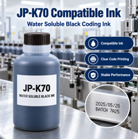 Encre de codage noire soluble dans l'eau de remplacement Hitachi JP-K70