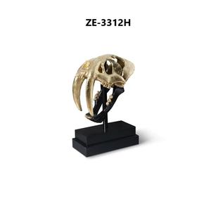 Escultura de Animales de Aluminio Chapado en Oro, Arte Abstracto, Estilo Antiguo, Feng Shui Moderno, Figura Pulida de Alta Gama, Premium, Zahid - Product Image 4