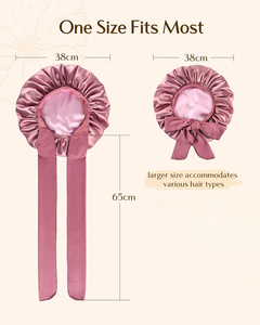 หมวกคลุมผมผ้าซาตินสองชั้นสำหรับทุกเพศหมวกคลุมผมสุดหรูยืดหยุ่นสำหรับใช้ในเวลากลางคืนนุ่มและระบายอากาศได้ดีสำหรับการเดินทางและปาร์ตี้ - Product Image 3