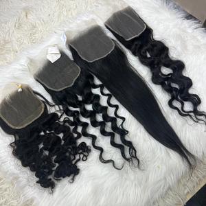 Meilleure vente de haute qualité vierge vietnamienne cheveux fermeture droite HD dentelle Machine Double trame extension de cheveux humains Bundle 100g - Product Image 5