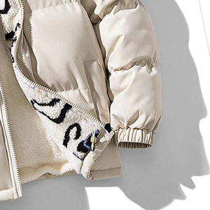 Blousons de bombardier en tissu doudoune chaud pour hommes manteaux d'extérieur d'hiver personnalisés veste en tissu tissé pour hommes vente en gros à prix bon marché - Product Image 5