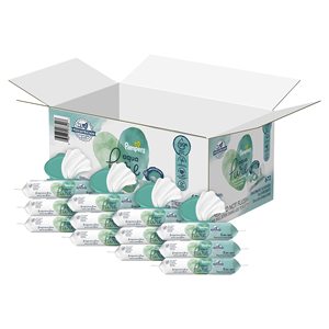 Pañales para Bebé Aqua Pure, Tela No Tejida, Prevención de Fugas 3D, Suaves, Transpirables, Absorbentes, 8 Paquetes con Tapa Abatible, 448 Unidades - Product Image 3