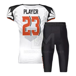 เครื่องแบบฟุตบอลอเมริกันแขนสั้นระบายอากาศได้ดีไซส์ใหญ่พิเศษผลิตในปากีสถานขายส่ง - Product Image 3