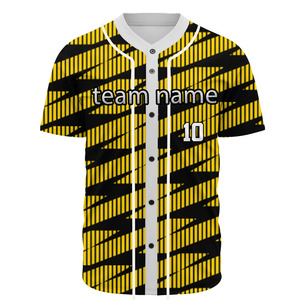 Vente en gros de baseball vierge avec impression personnalisée Vêtements de sport pour hommes Maillot de softball Maillot de baseball sublimé pour hommes - Product Image 4
