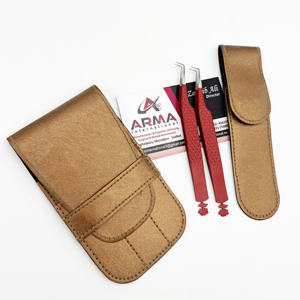 แหนบต่อขนตาปลอมสแตนเลสคุณภาพสูงแบบตามสั่ง90องศาแยกได้อย่างยั่งยืนเส้นใยงามหัวแหลม - Product Image 2