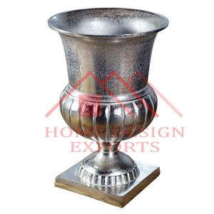 Florero decorativo de metal niquelado para decoración Florero decorativo hecho a mano de alta calidad para boda y hogar - Product Image 1