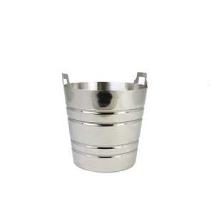 Seau refroidisseur de vin en aluminium pour bar Refroidisseur de vin personnalisé Seau à glace avec bouton - Product Image 5